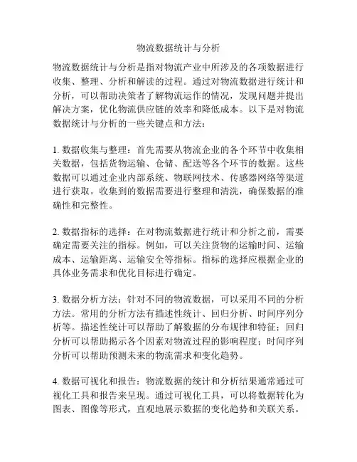 物流数据统计与分析