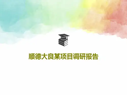 顺德大良某项目调研报告共72页文档
