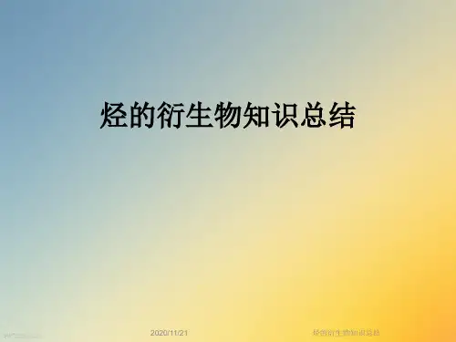烃的衍生物知识总结