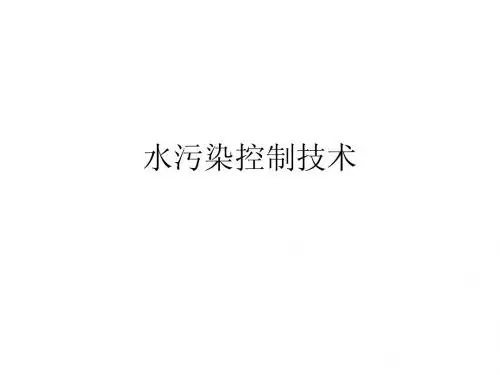 水污染控制技术