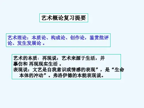 艺术学概论复习提纲
