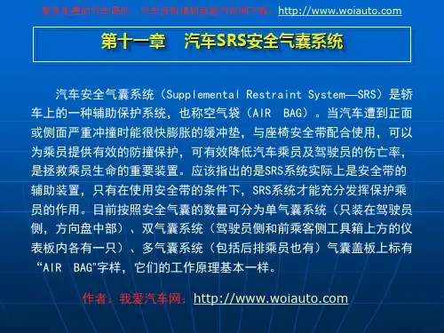 汽车SRS安全气囊系统讲解