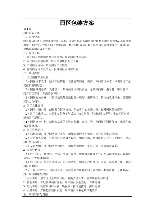 园区包装方案