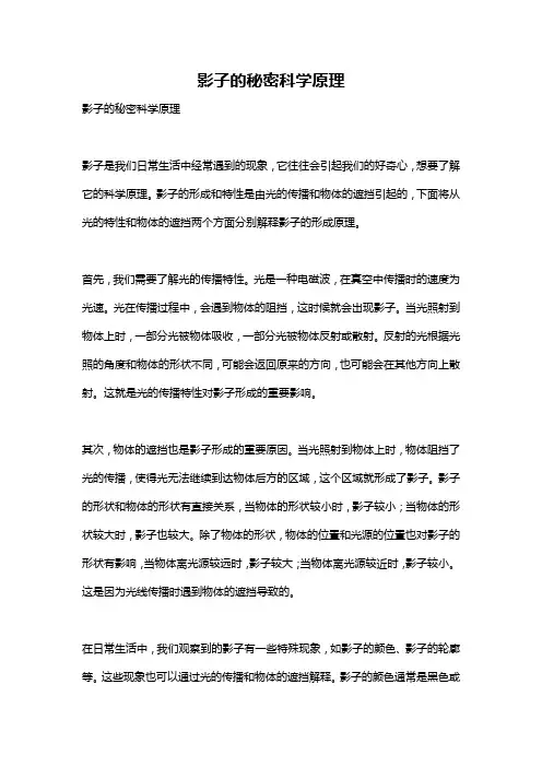 影子的秘密科学原理