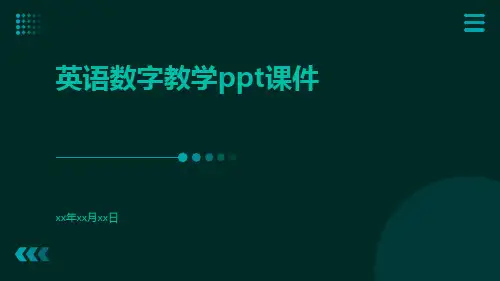 英语数字教学PPT课件