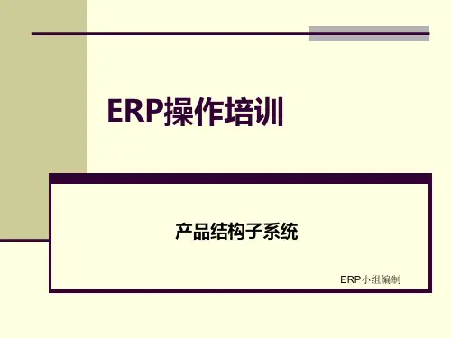 易飞ERP操作培训(PPT88页)
