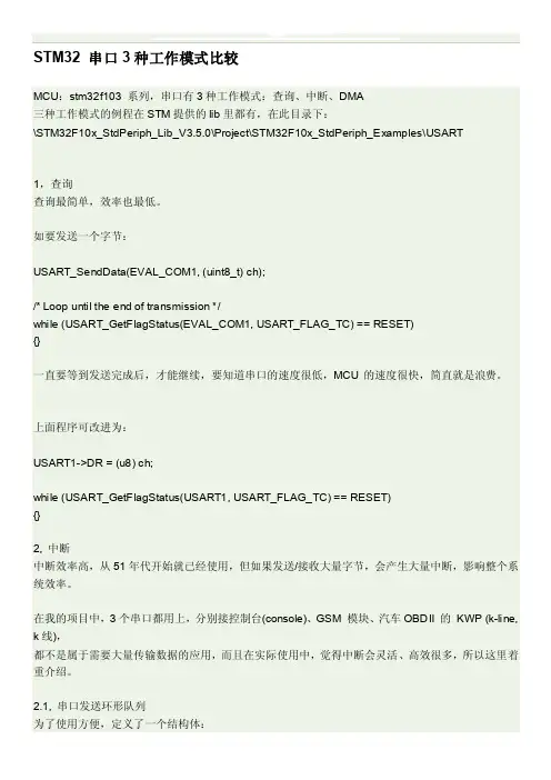 STM32串口3种工作模式比较[详细讲解]