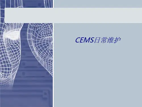 CEMS日常维护专题培训课件