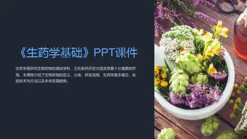 《生药学基础》课件