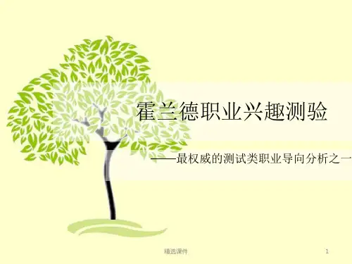 职业兴趣测试ppt课件