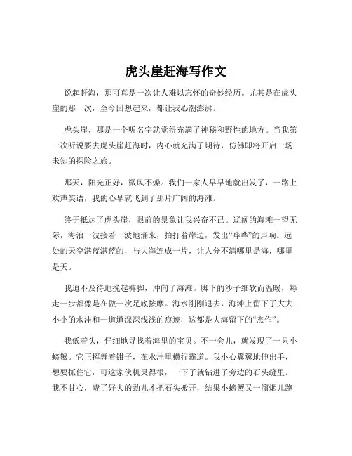 虎头崖赶海写作文