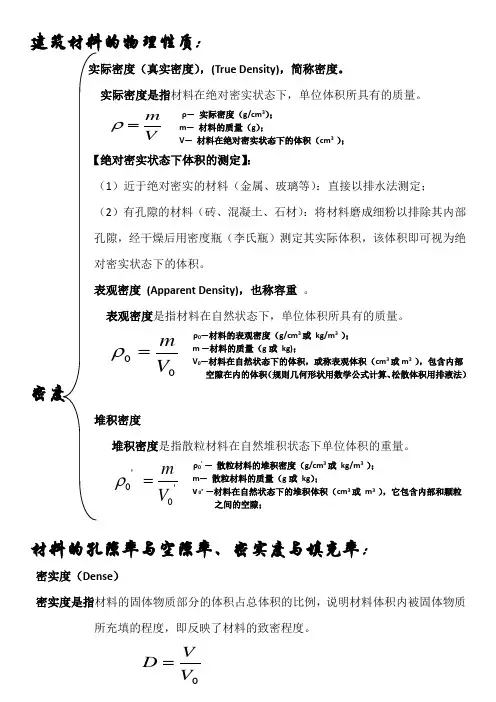 土木工程材料笔记