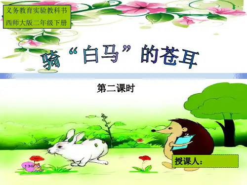 春语文二下第六单元《骑“白马”的苍耳》优质课件