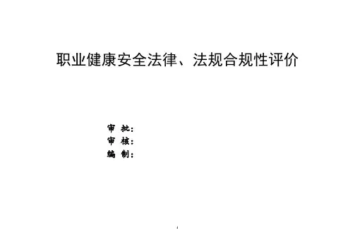 公司合规性评价表