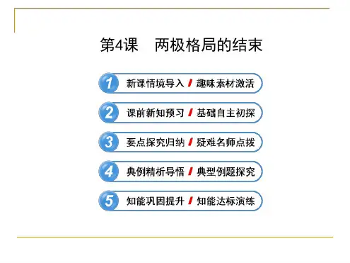 高中历史选修三两极格局的结束