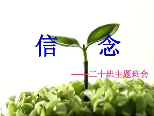 信念班会 感动中国人物