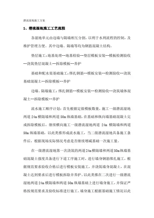 潜流湿地施工方案