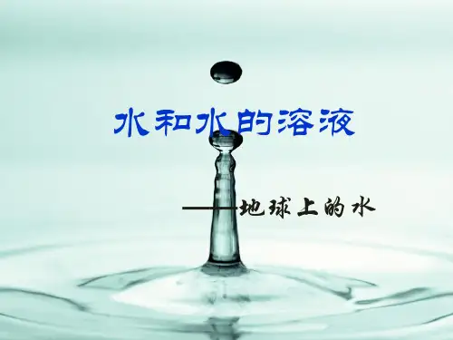 科学三上：4.5《地球上的水》ppt课件(1)