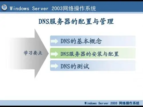3.2DNS服务器的配置与管理