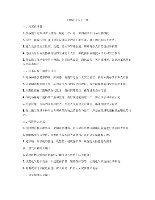 工程防火施工方案