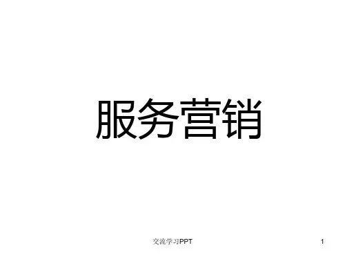 服务营销第10章顾客定义的服务标准PPT