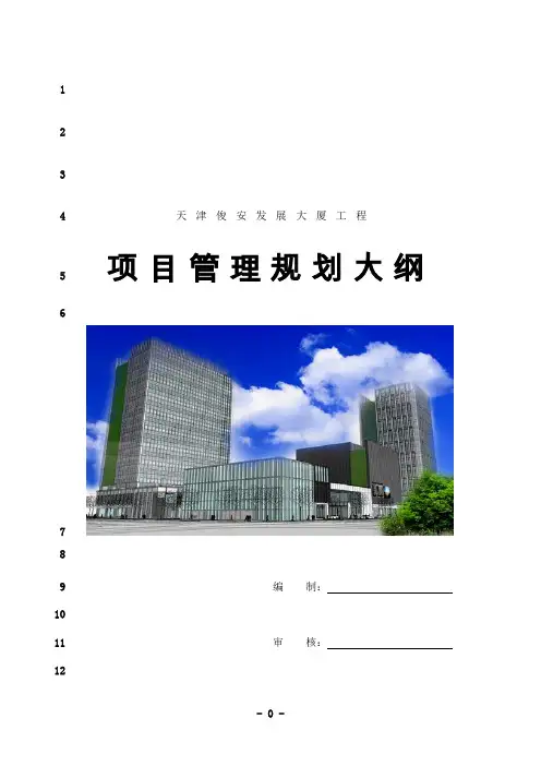 最新工程项目规划大纲