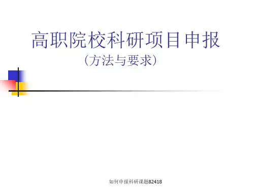 如何申报科研课题82418 ppt课件