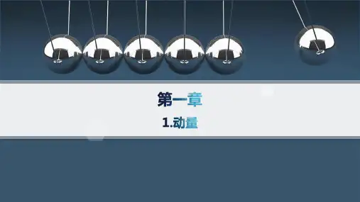 人教版高中物理选择性必修第一册精品课件 第1章 动量守恒定律 1.动量