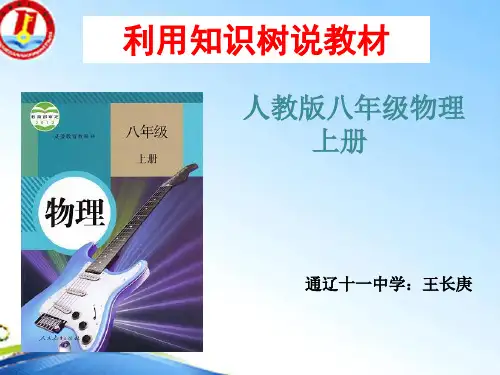 人教版八年级物理上册教材知识树