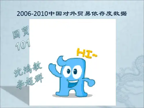 近年中国对外贸易依存度数据