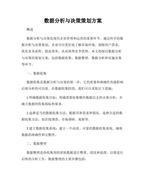 数据分析与决策策划方案