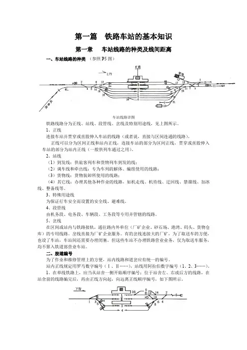 铁路车站的基本知识