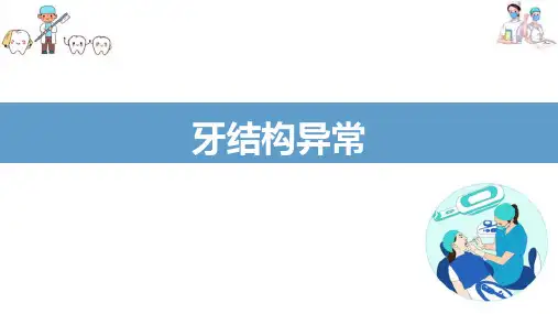 牙发育异常—牙结构异常(口腔组织病理学课件)