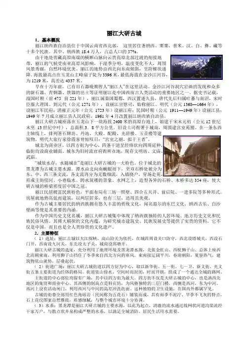 丽江大研古城(精)