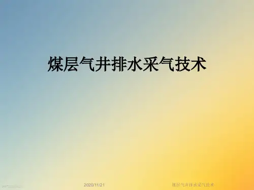 煤层气井排水采气技术