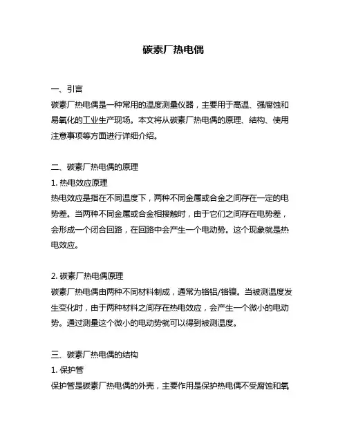 碳素厂热电偶