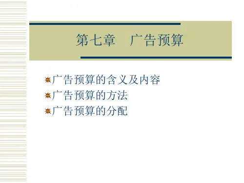 广告预算