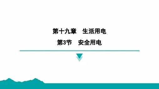 19.3安全用电课件物理人教版九年级全一册
