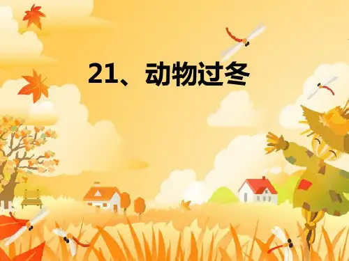 21动物过冬第二课时PPT课件