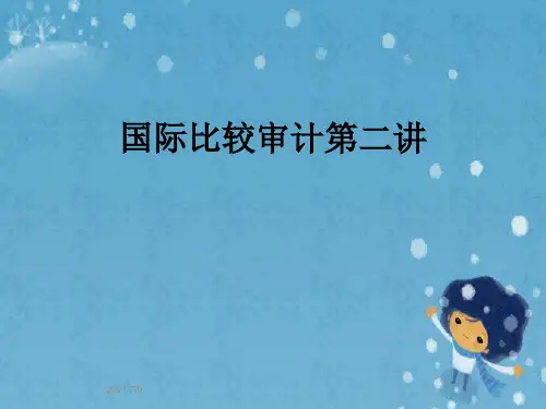 国际比较审计第二讲