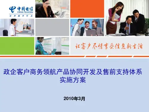 中国电信政企客户商务领航产品协同开发体系 PPT课件