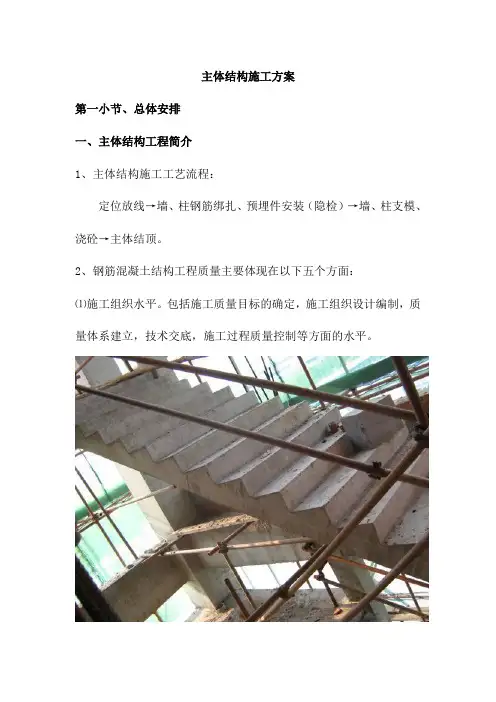 主体结构施工方案