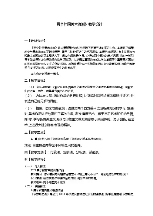 两个外国美术流派