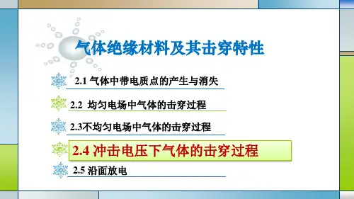 2.4冲击电压下气体的击穿过程