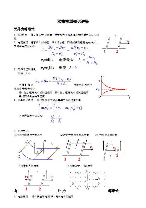 双棒模型知识讲解