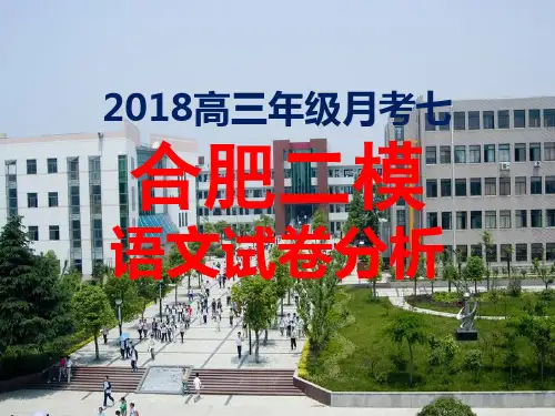 2018合肥二模语文卷分析