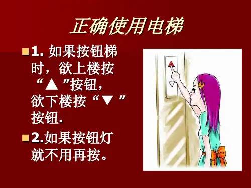 电梯安全使用图解PPT-39张课件.ppt