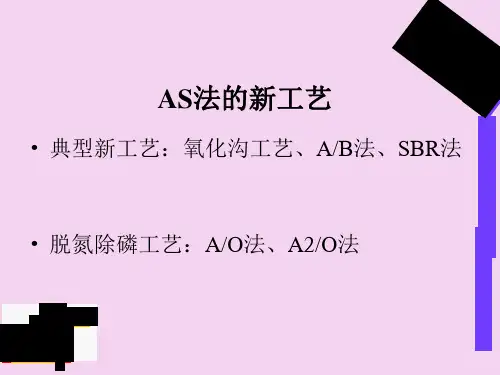 2.1活性污泥法的发展与新工艺ppt课件