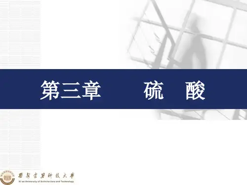 无机化工工艺学硫酸