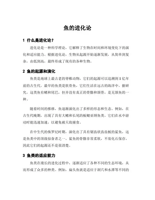 鱼的进化论